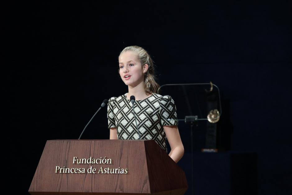 La Princesa de Asturias, durante su discurso en los Premios Princesa de Asturias 2021