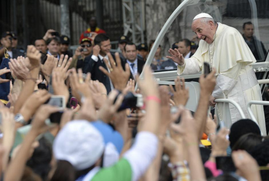 El Papa Francisco durante la Jornada Mundial de la Juventud de 2013 en Rio de Janeiro