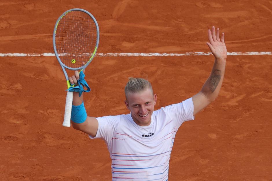 Alejandro Davidovich celebra su victoria ante Novak Djokovic