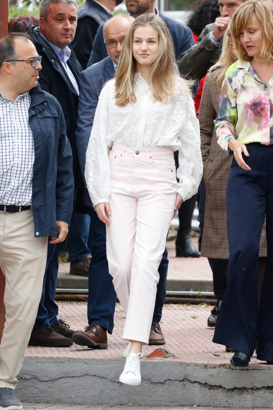 Princess of Asturias Leonor de Borbon during Youth and Cybersecurity Summit: Enjoy Internet Safely in Leganes, Madrid on Wednesday, 20 April 2022.