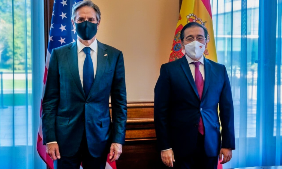 El Secretario de Estado de EE.UU., Antony J. Blinken, se reunió en París el 6 de ocutbre de 2021 con el Ministro de Asuntos Exteriores de España, José Manuel Albares