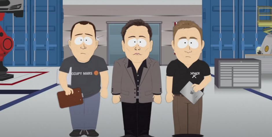 Elon Musk ha aparecido hasta en cuatro ocasiones en la irreverente serie de South Park. La políticamente incorrecta serie de dibujos animados para adultos ha caricaturizado en diversas ocasiones al multimillonario sudafrincano