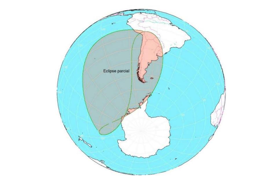 El máximo del eclipse tendrá lugar a las 20 horas 41 minutos