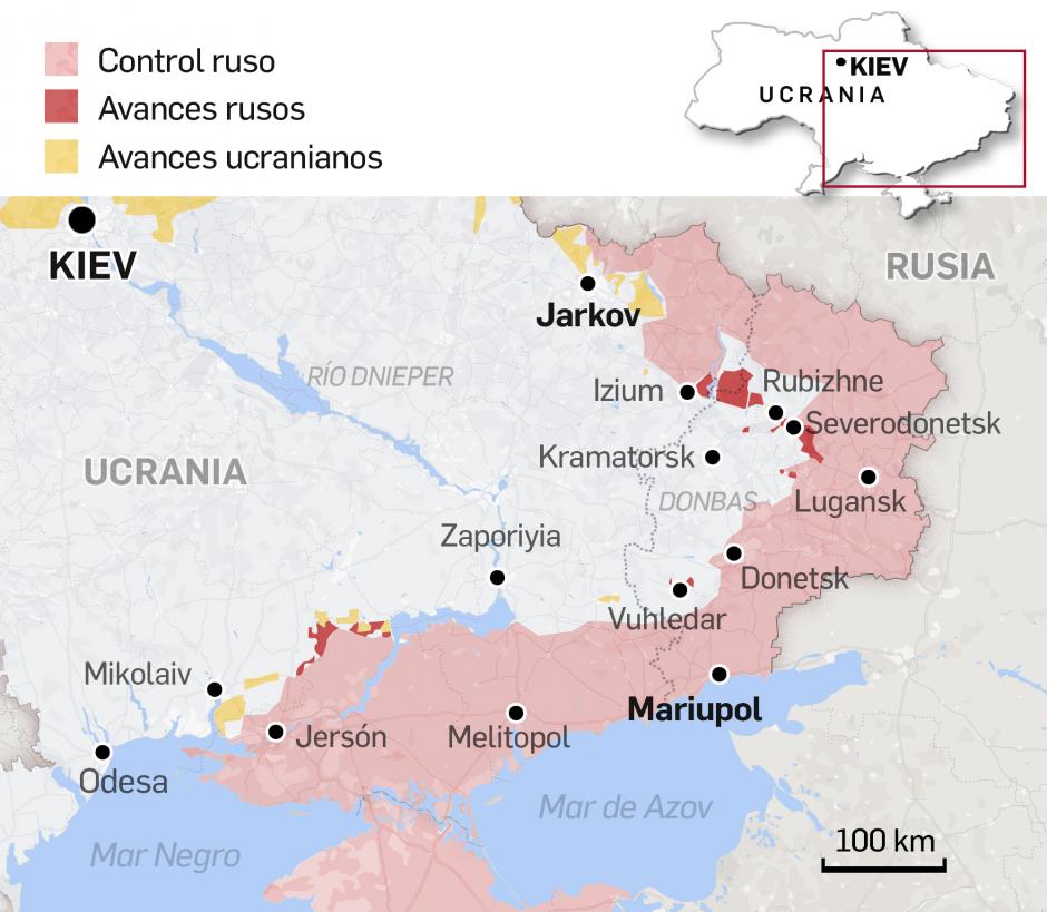 La invasión rusa a Ucrania a 5 de mayo
