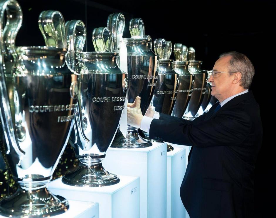 El presidente del Real Madrid suma cinco Champions como presidente