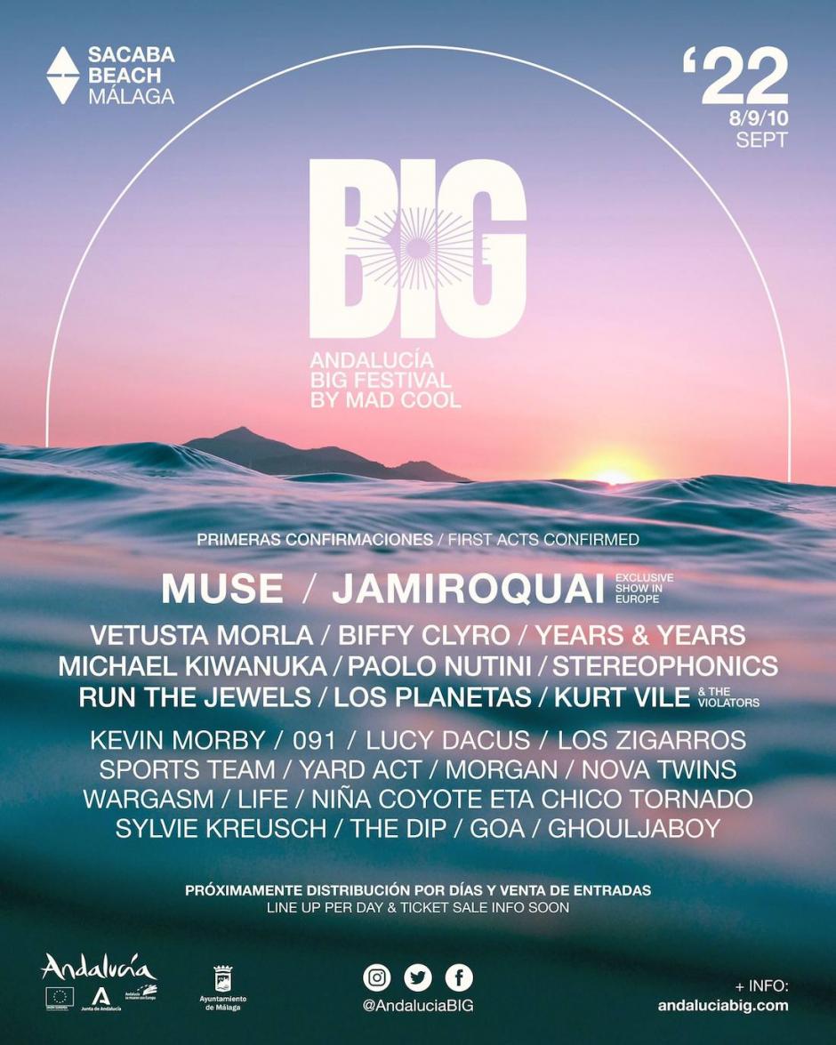 Cartel de Andalucía Big Festival 2022