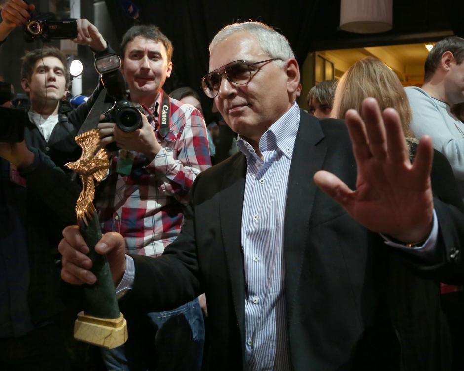 El director de cine Karen Shakhnazarov - ganador del premio Golden Eagle de cine en la categoría "Mejor película del año" (2013)
