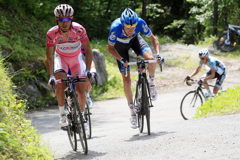 'Purito' Rodríguez con la 'maglia rosa' del Giro en 2012