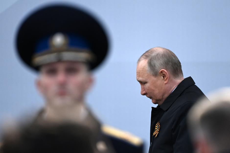 Vladimir Putin en el día del desfile de la victoria en la plaza roja