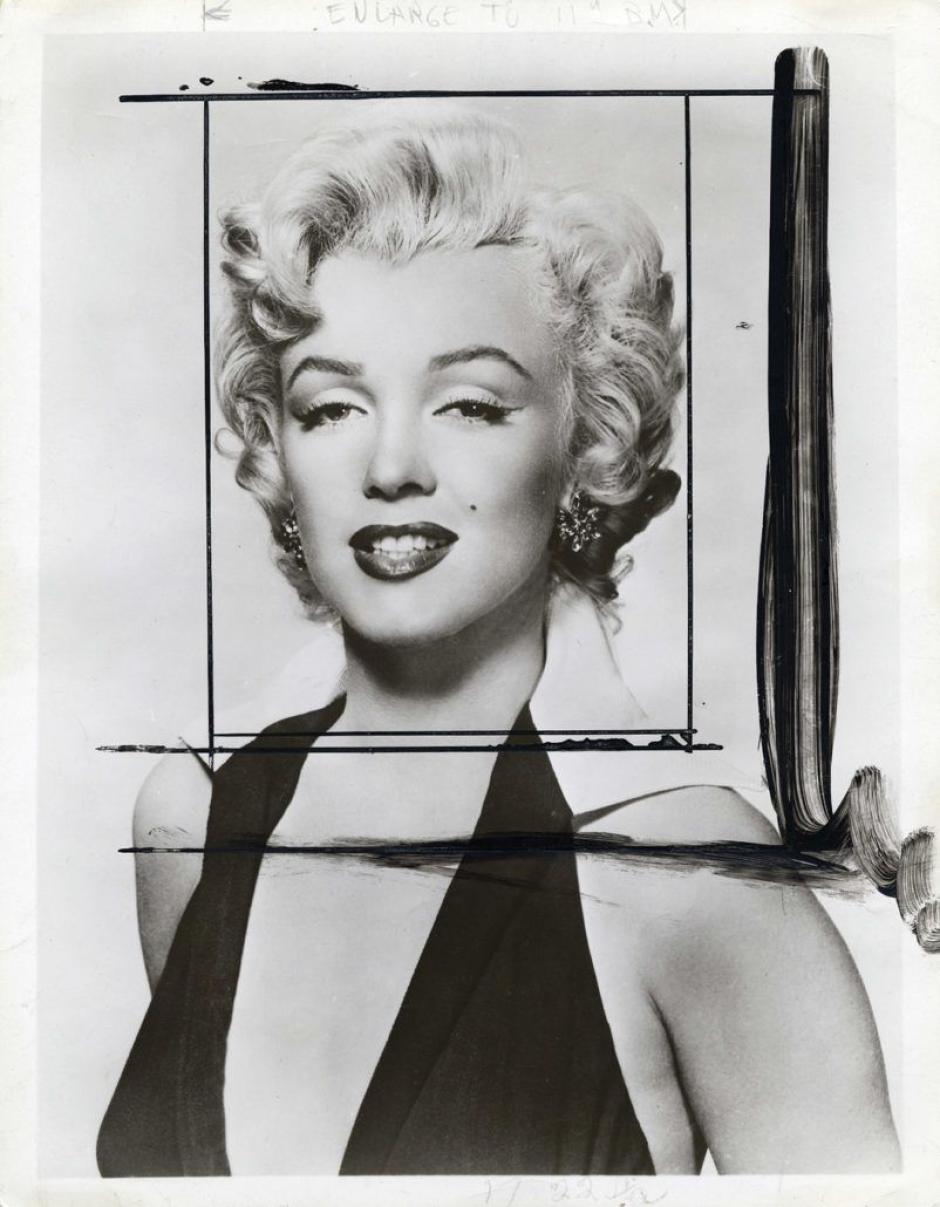 Fotografía que Andy Warhol tomó de base para sus cuadros 'Marilyn'