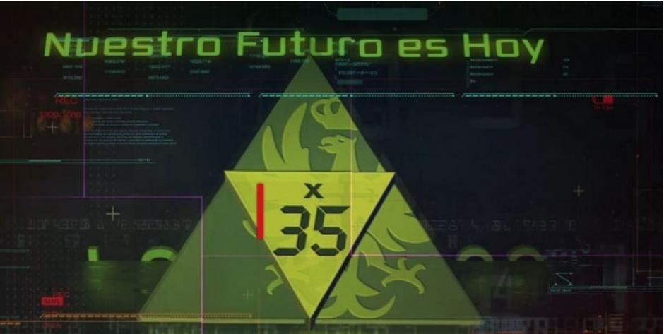 Captura de un video del Ejército de Tierra con un emblema de la Fuerza 35