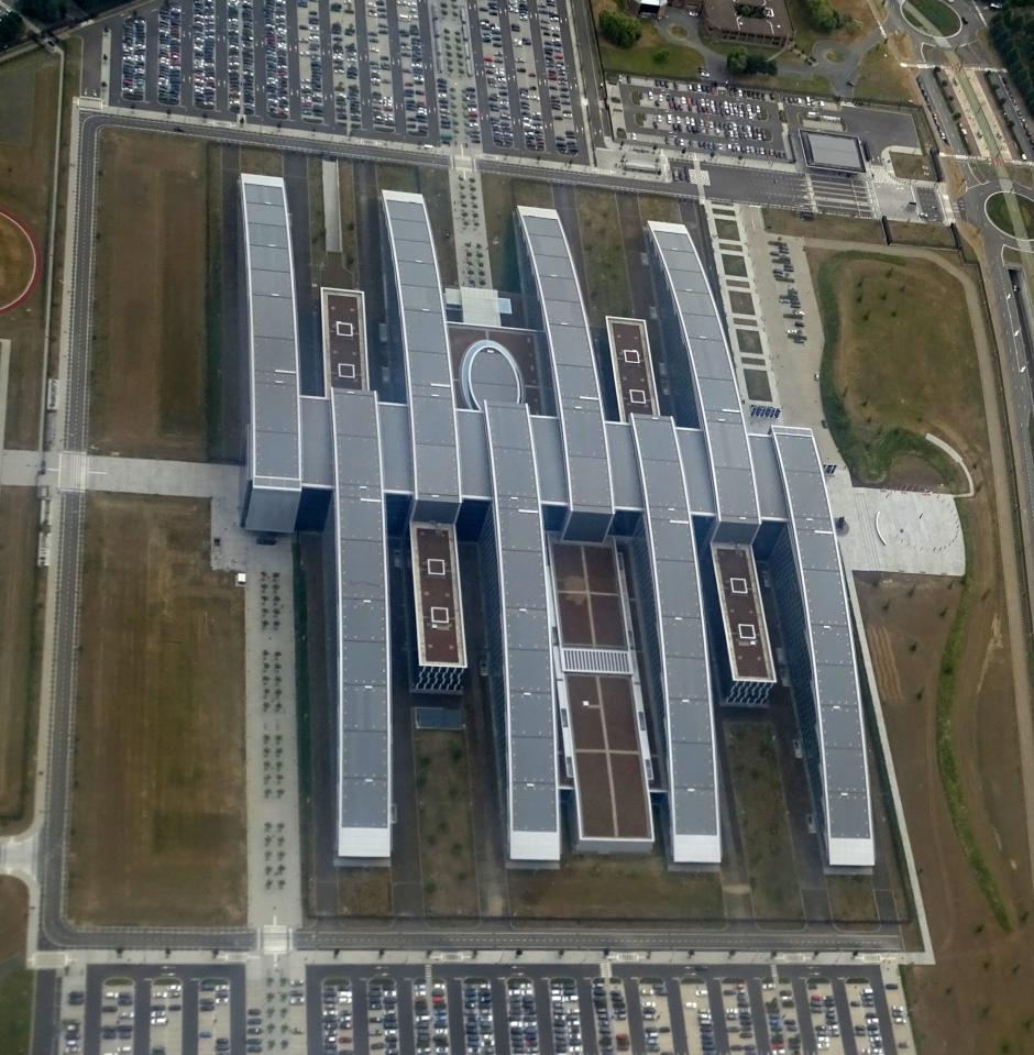 Vista aérea del cuartel general de la OTAN en Bruselas