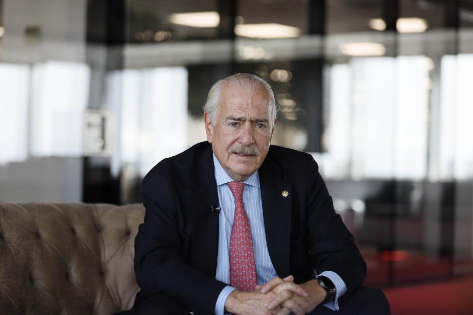 El ex presidente de Colombia, Andrés Pastrana en la sede de El Debata