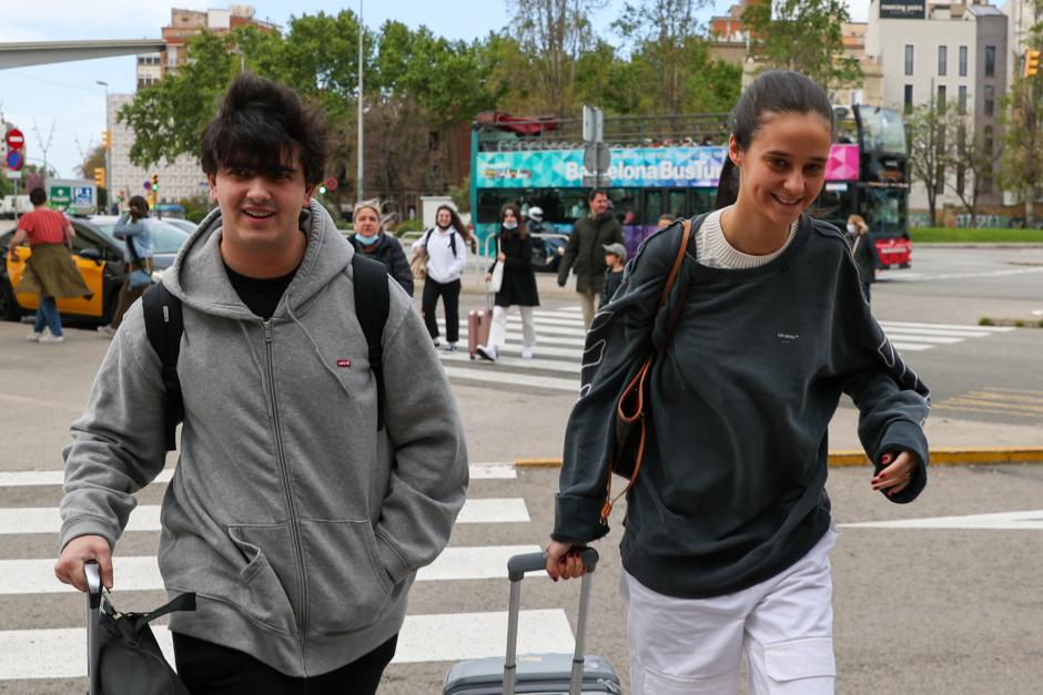 Victoria Federica y Jorge Bárcenas, en Barcelona el 23 de abril de 2022