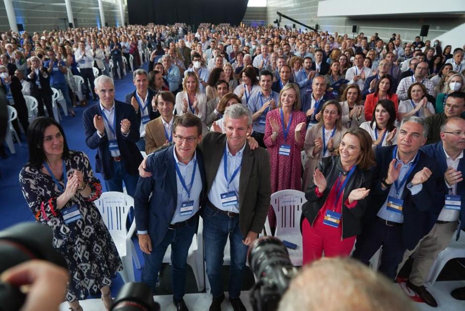 Feijóo y Rueda en el Congreso del PP de Galicia
