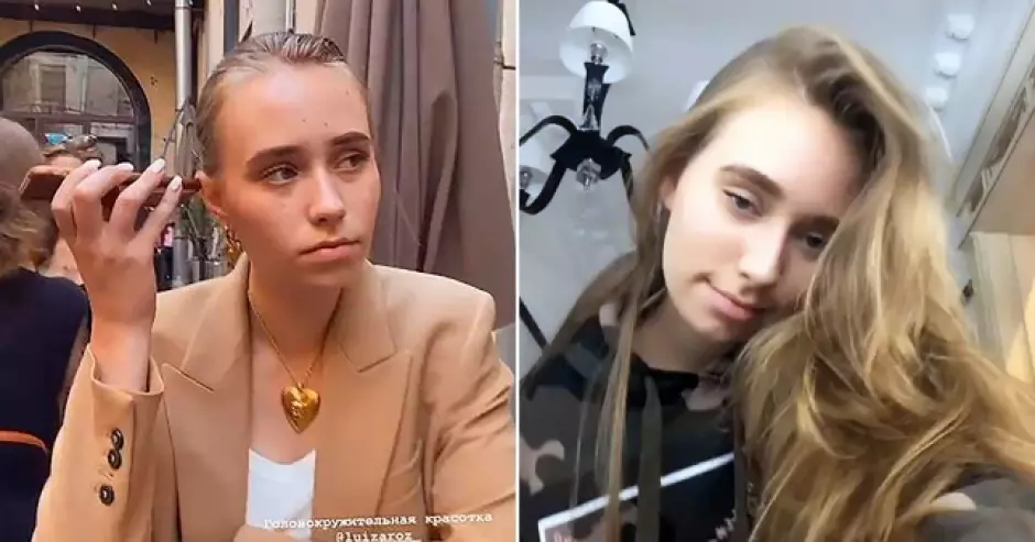 Elizaveta "Luiza" Rozova, presunta hija ilegítima de Vladimir Putin