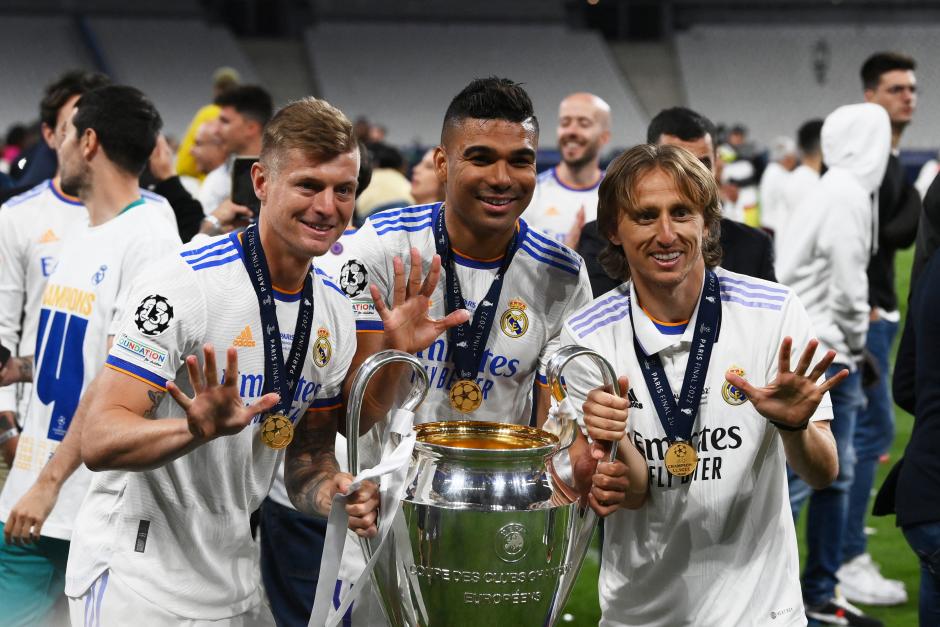 Casemiro, Kroos y Modric forman parte del selecto grupo de las 5 Champions
