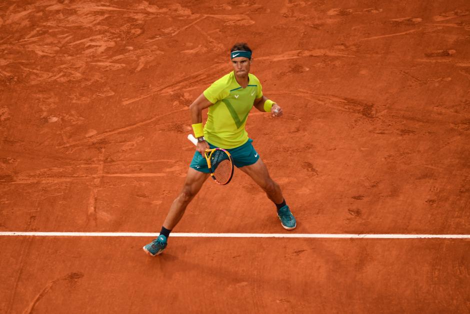 Rafael Nadal celebra un punto