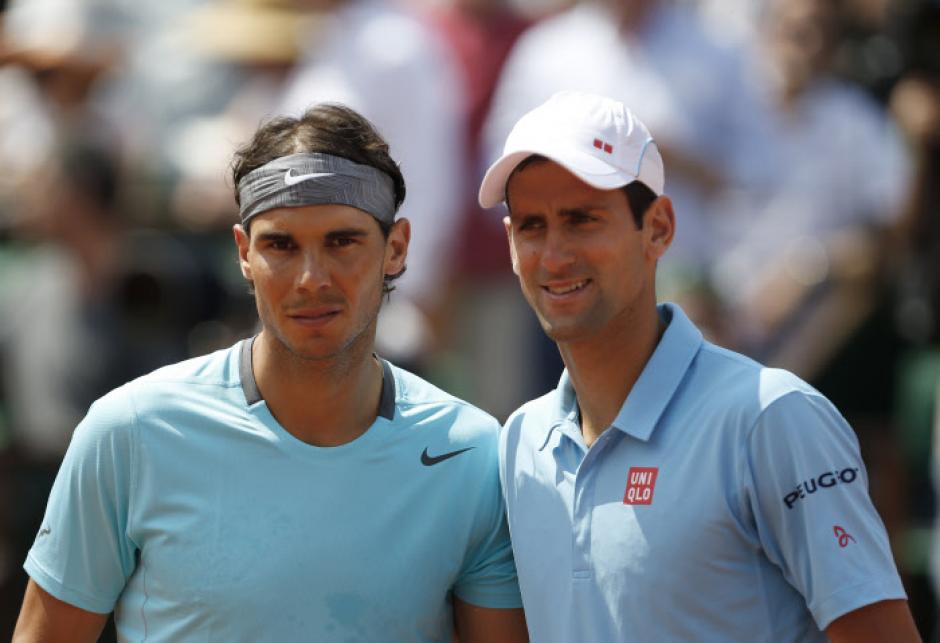 Nadal y Djokovic al comienzo de la final de Roland Garros en 2014
