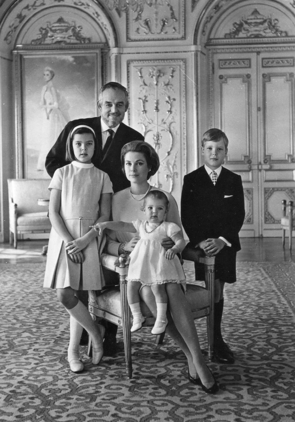 La familia real del Principado en 1966