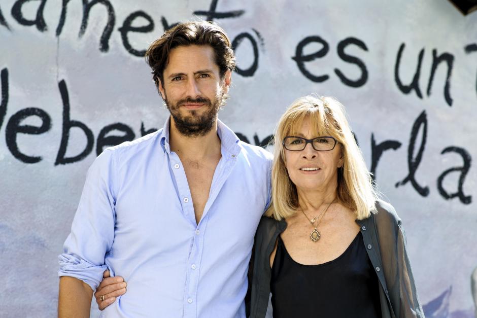 Los actores Juan Diego Botto y Cristina Rota (que también es su madre) en la Sala Mirador