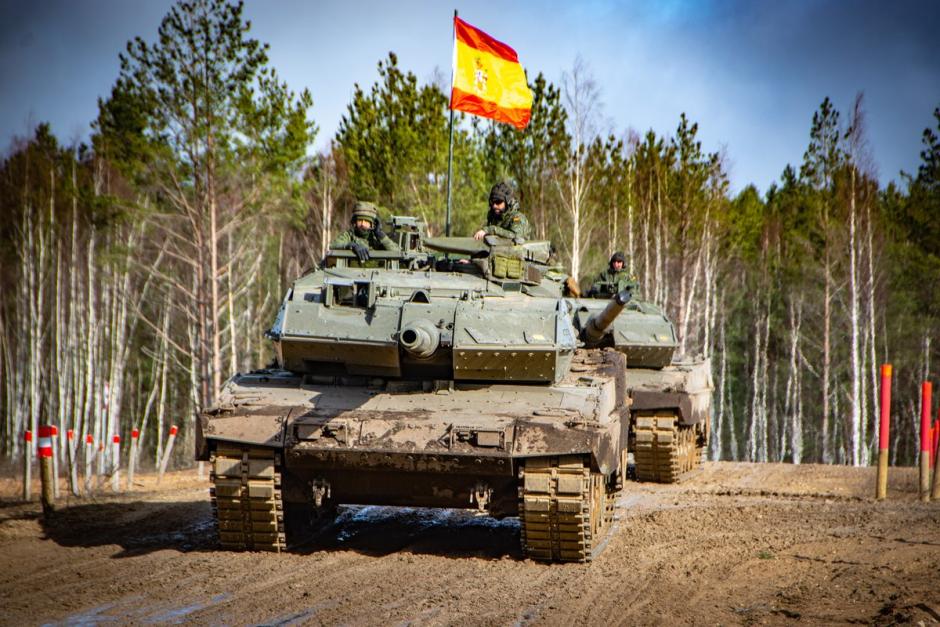 España participa en el contingente OTAN de los países bálticos desde el año 2017