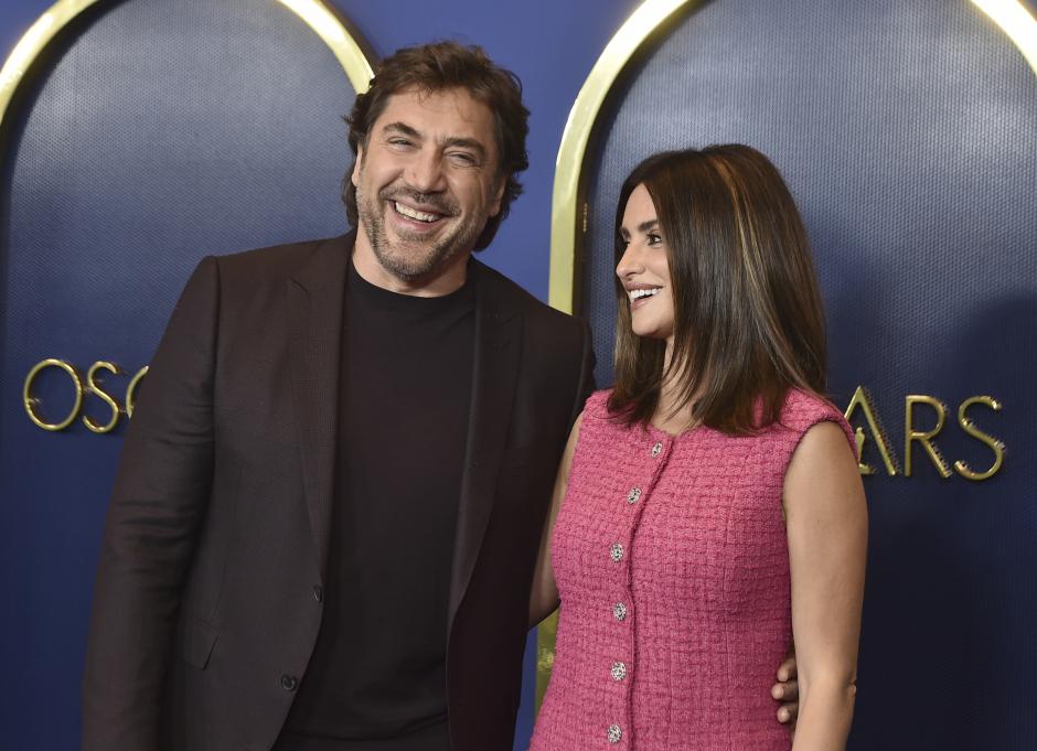 Actors Javier Bardem and Penelope Cruz at the 94th Academy Awards nominees luncheon on Monday, March 7, 2022, in Los Angeles.