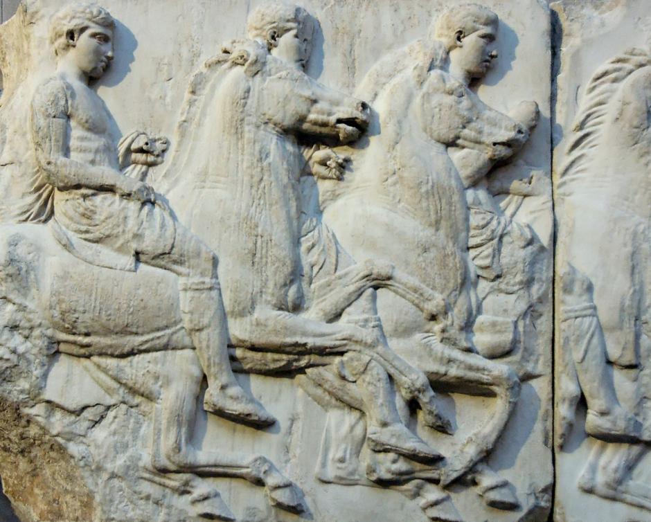 Cabalgata del friso sur del Partenón