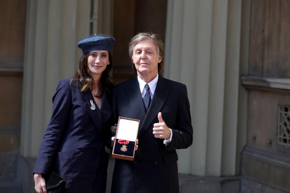 Paul McCartney y su mujer, Nancy Shevell, en Londres
