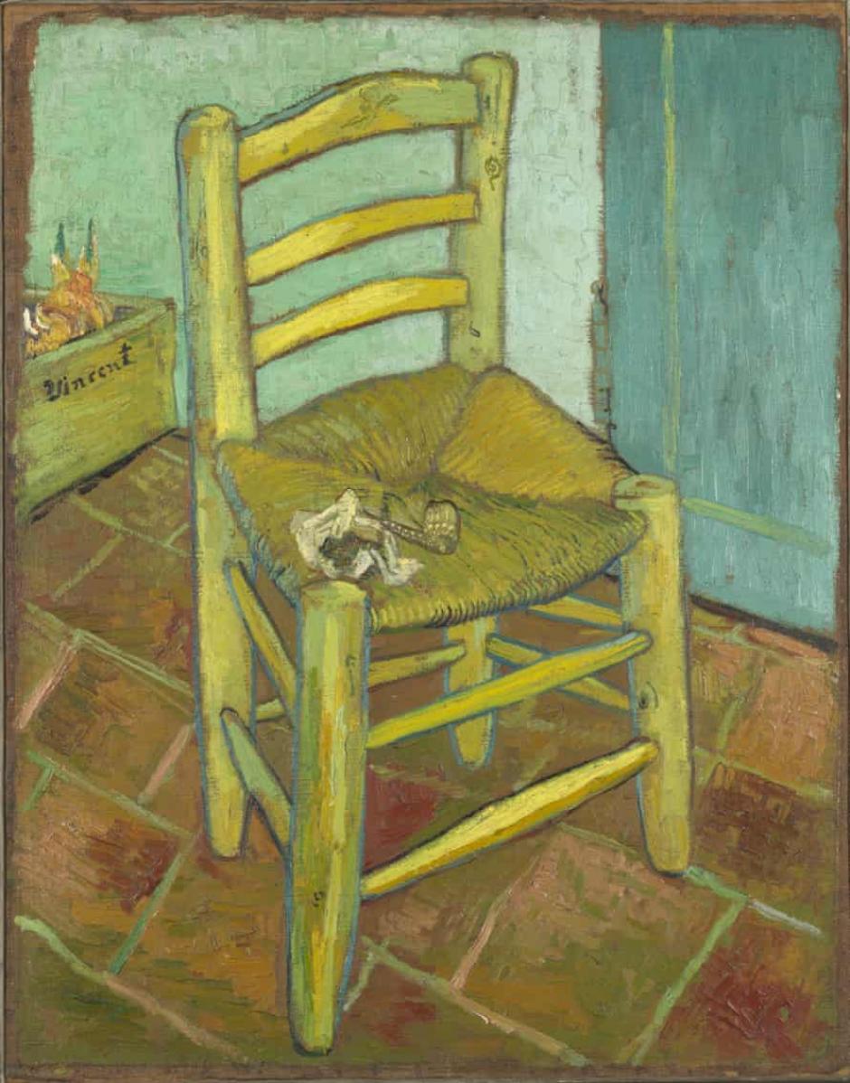 'La silla de Van Gogh', con los añadidos que pintó el autor tras la marcha de Gauguin