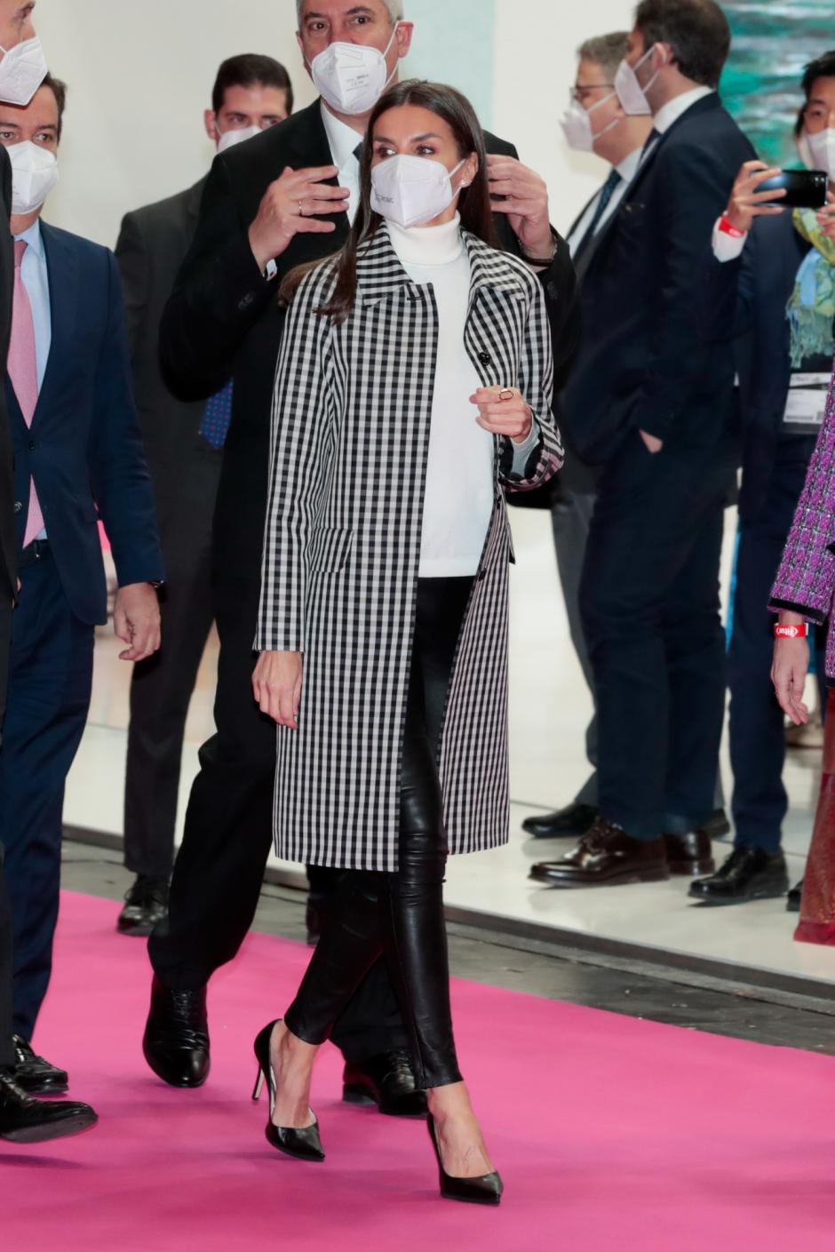 Spanish Queen Letizia Ortiz during 42 edition of FITUR: International Tourist Fair in Madrid on Wednesday, 19  January 2022.