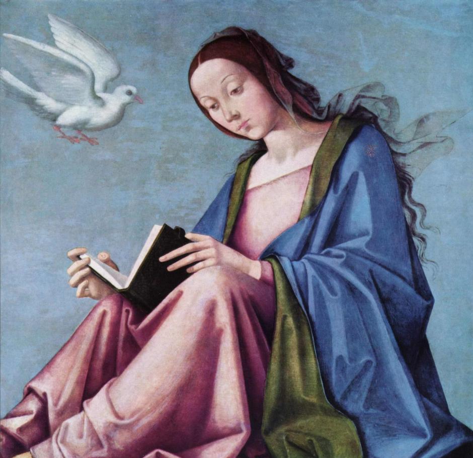 LA Virgen María leyendo, Lorenzo Costa