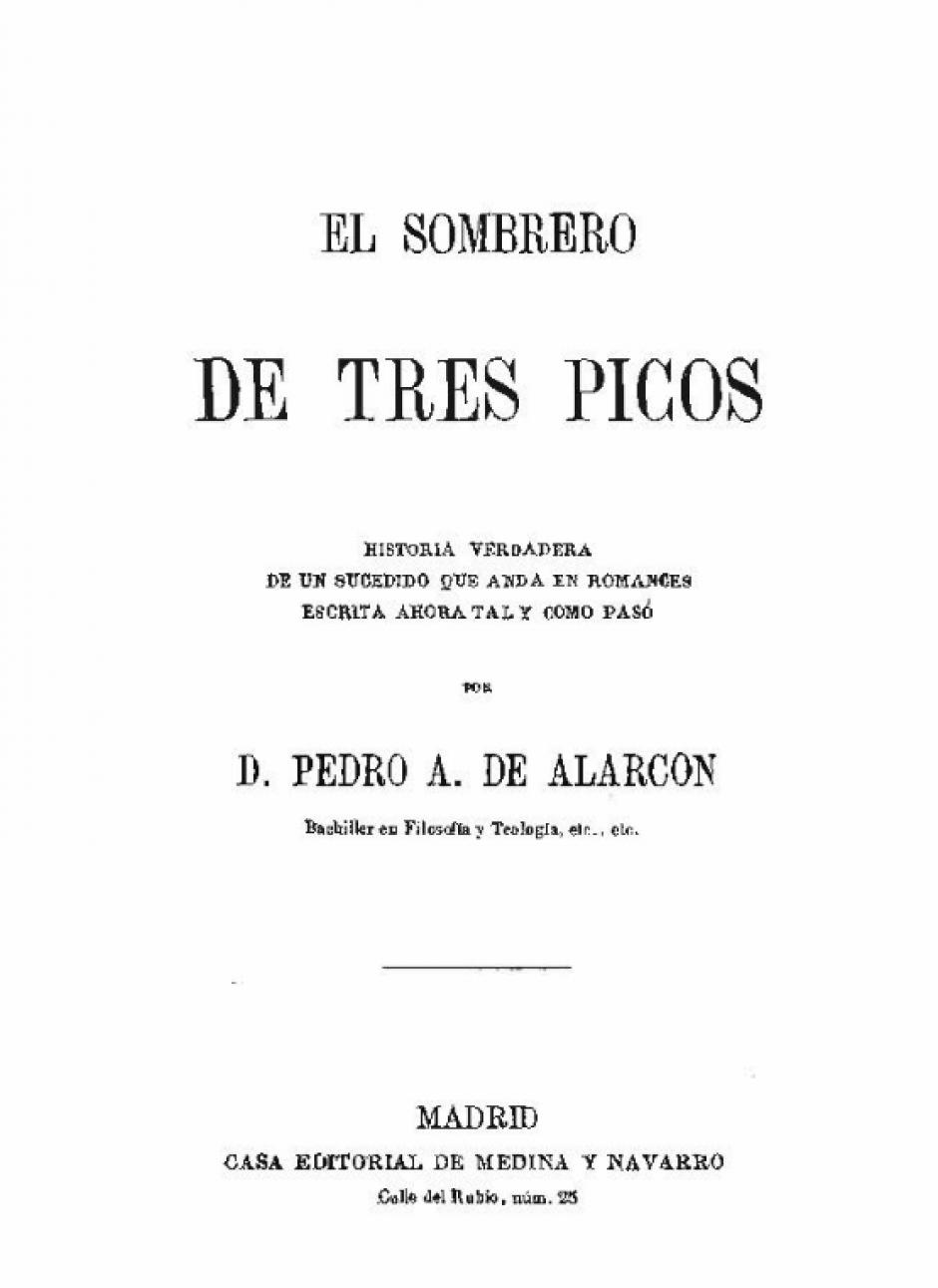 'El Sombrero de Tres Picos', de Pedro Antonio de Alarcón