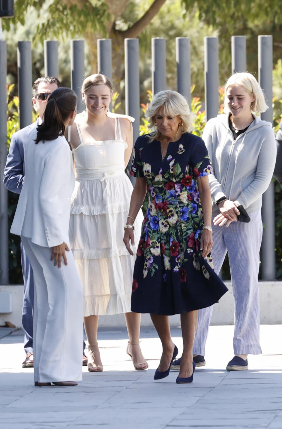 La Reina Letizia, con Jill Biden y sus nietas