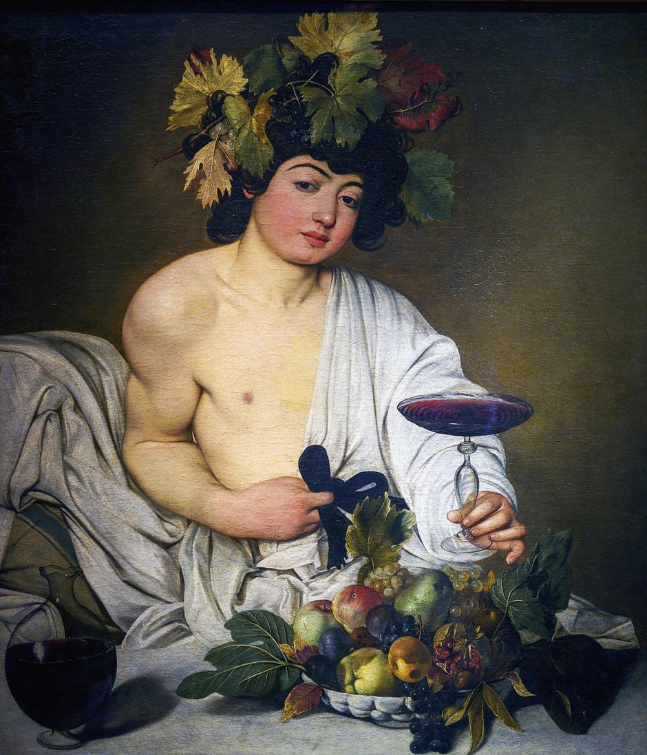 El dios Baco, de Caravaggio