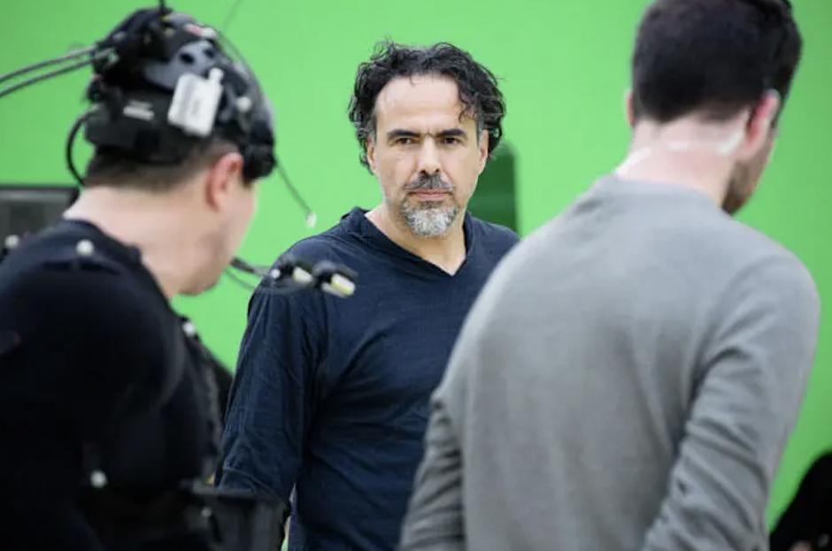Alejandro G. Iñárritu, dirigiendo el rodaje de captura de movimiento
