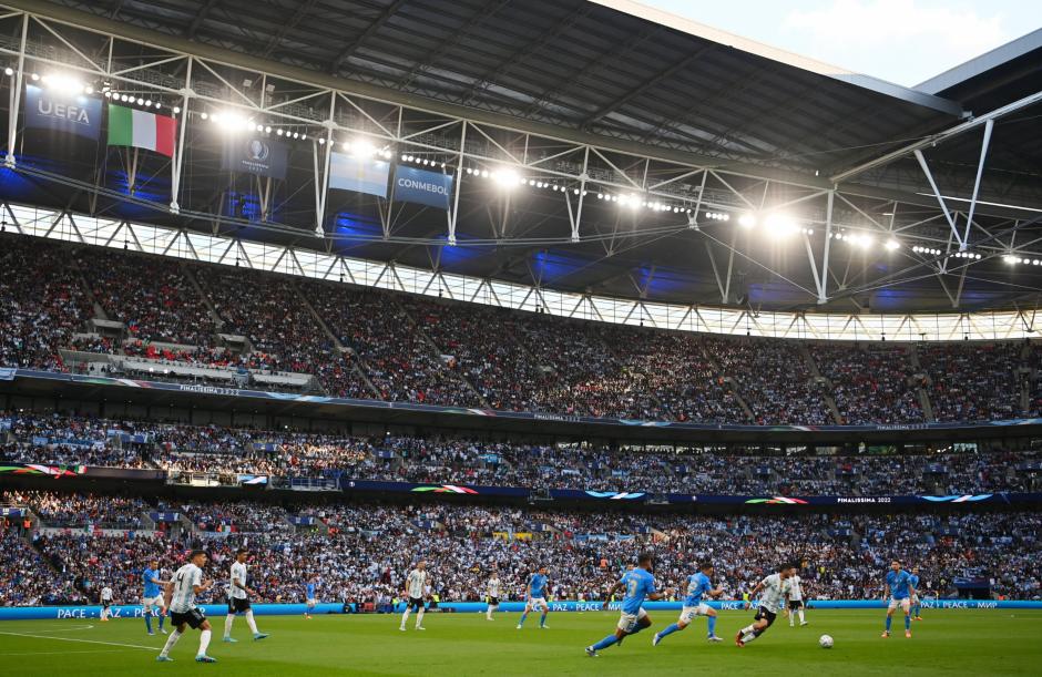 El estadio de Wembley durante el encuentro Italia-Argentina correspondiente a la Finalissima 2022 el pasado 1 de junio