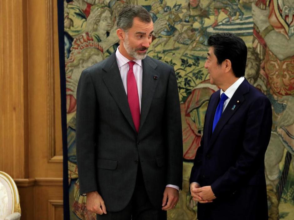 Felipe VI y Shinde Abe