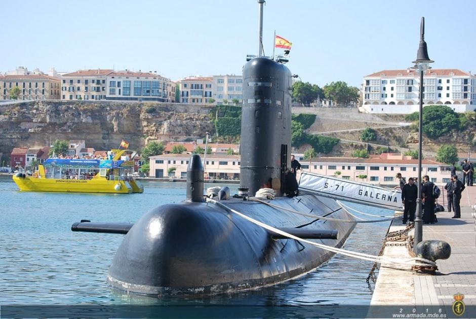 El submarino S-71 Galerna de la Armada española