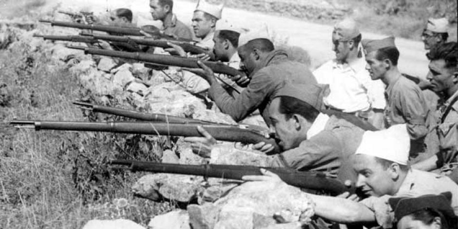 Soldados durante la Guerra Civil española