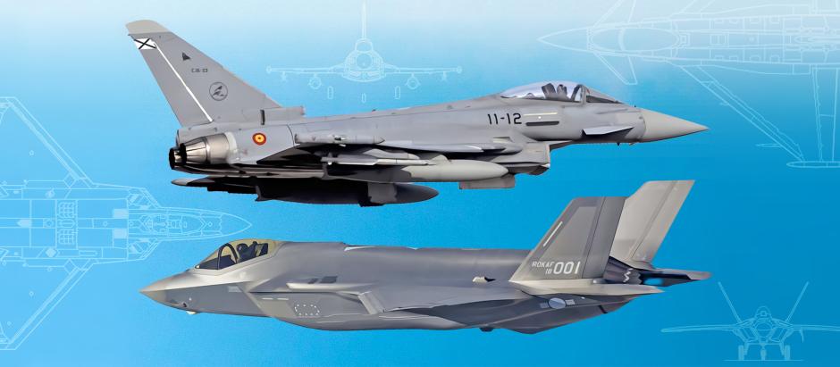 Eurofighter «tifón» y F-35 «relámpago», dos cazas de última generación frente a frente