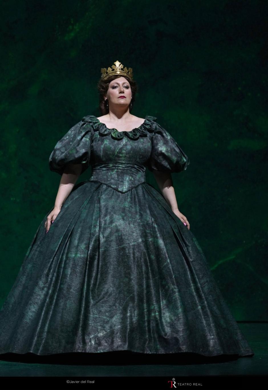 Saoia Hernández interpreta a Abigaille en la ópera 'Nabucco', en el Teatro Real