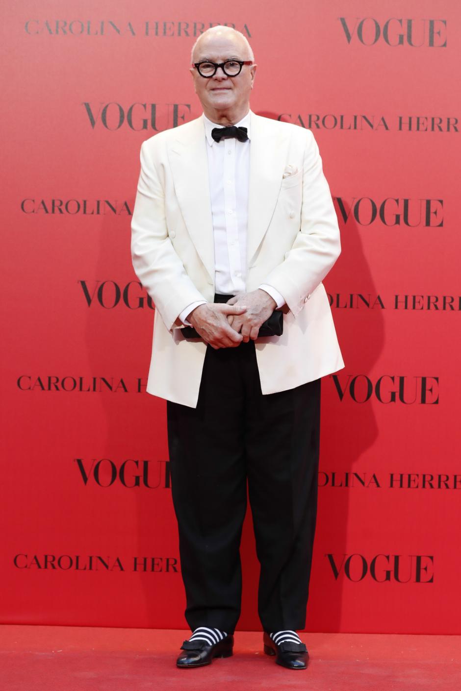 Manolo Blahnik en el 30 aniversario de 'Vogue' en Madrid en 2018