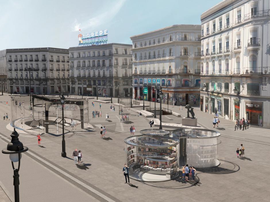 Nuevo diseño de la Puerta del Sol en Madrid