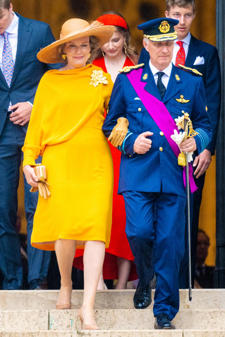 Los Reyes Felipe y Matilde de Bélgica