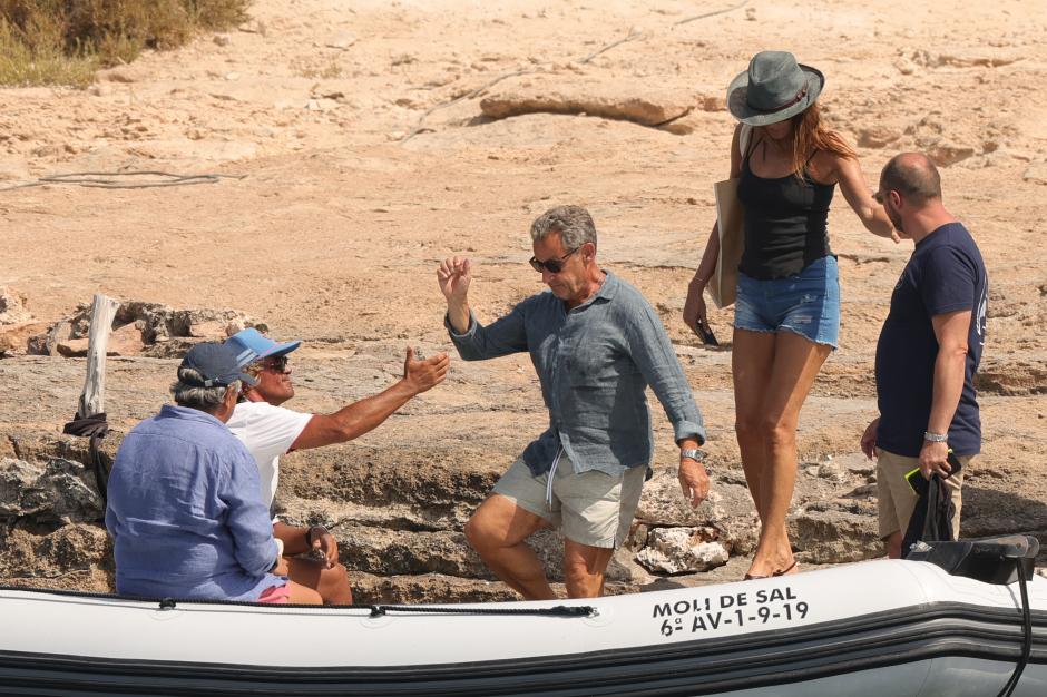 French Prime Minister Nicolas Sarkozy and Carla Bruni in Ibiza, 26 Julio 2022