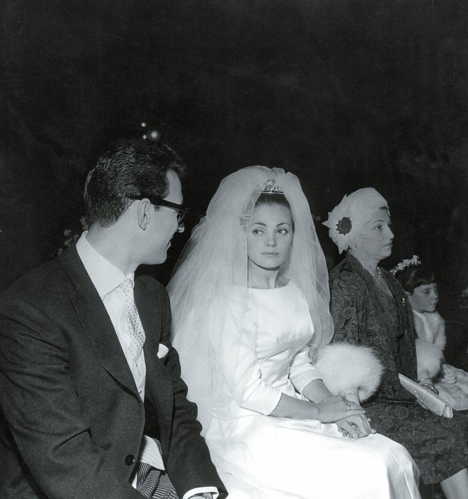 Boda de Carmen Sevilla y Augusto Algueró en febrero de 1961