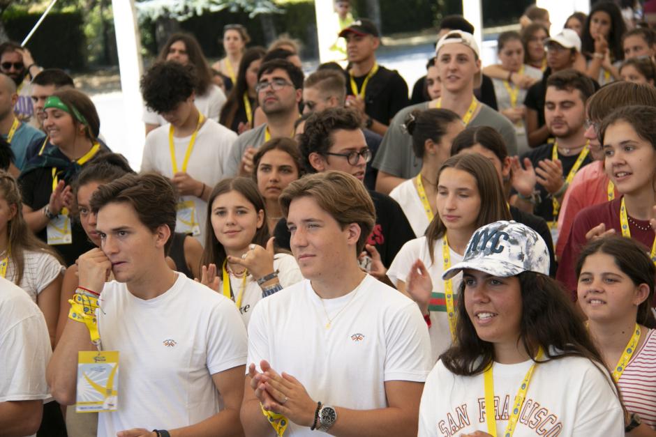 Voluntarios de la Peregrinación Europea de Jóvenes a Santiago