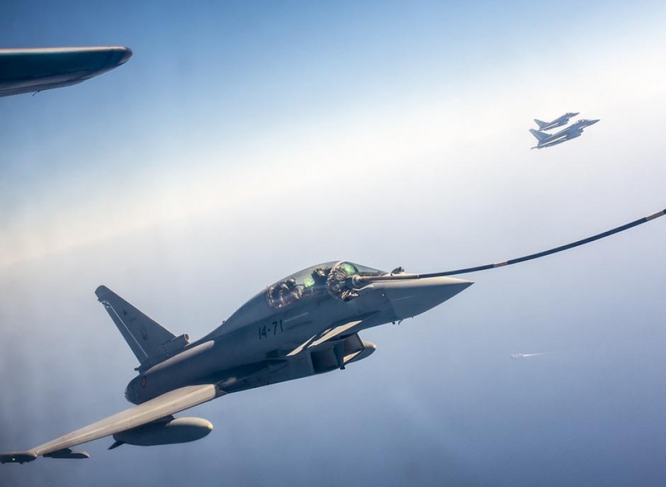 Imágenes de los Eurofighter del Ejército del Aire español