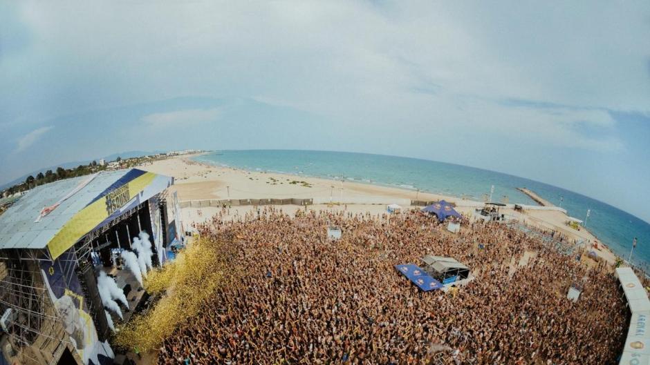 Imagen aérea de la edición de Arenal Sound 2019